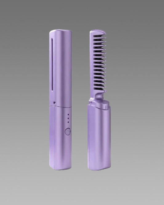 Portable Mini Cordless Hair Straightener & Hot Comb