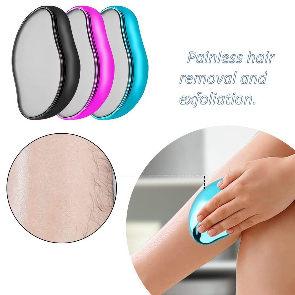 Crystal Hair Eraser – Painless Hair Removal & Exfoliation Tool for Smooth Skin