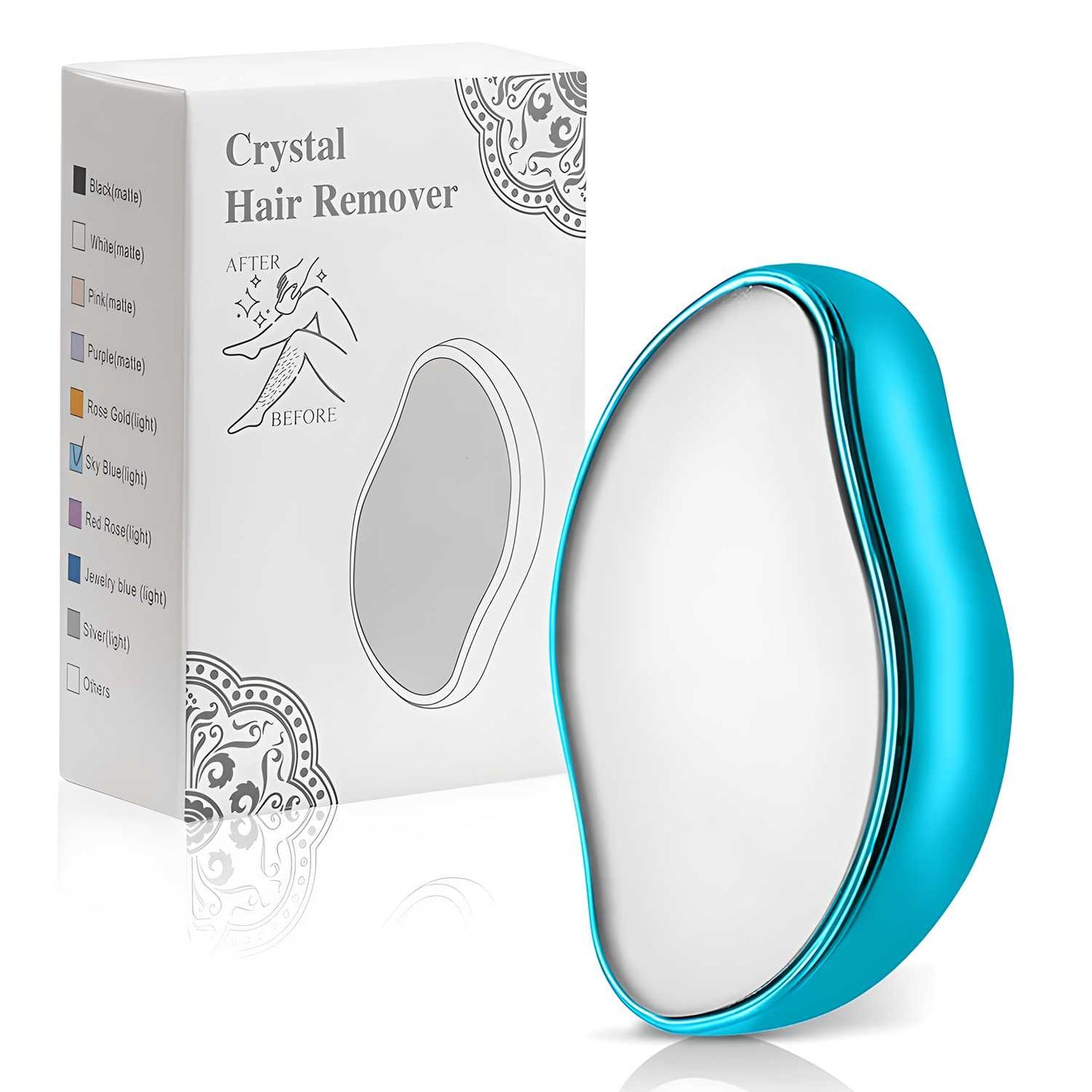 Crystal Hair Eraser – Painless Hair Removal & Exfoliation Tool for Smooth Skin