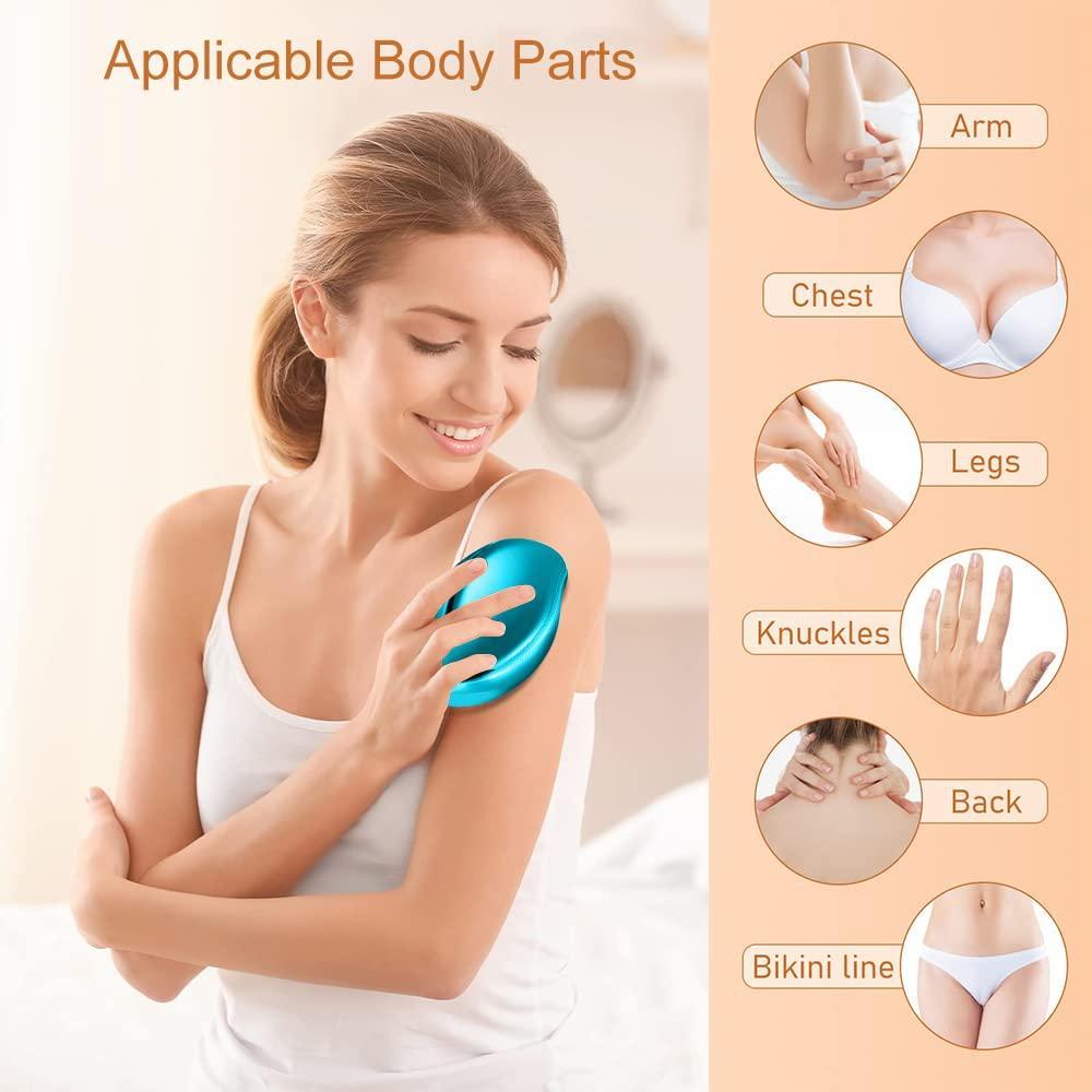 Crystal Hair Eraser – Painless Hair Removal & Exfoliation Tool for Smooth Skin