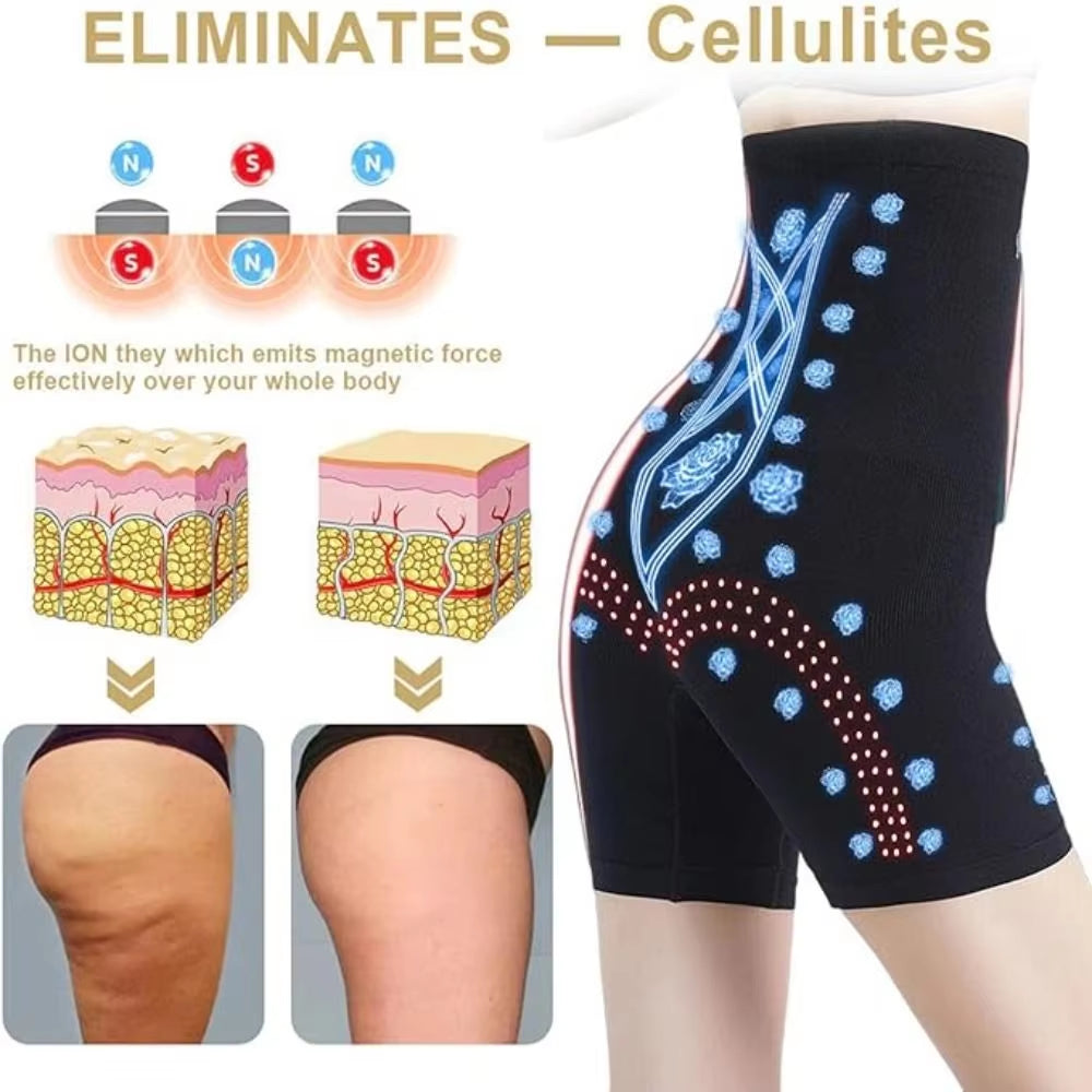 Ion Shaping Shorts for Weight Loss Negative Fat Burning Shaper Tummy Control Bodysuit